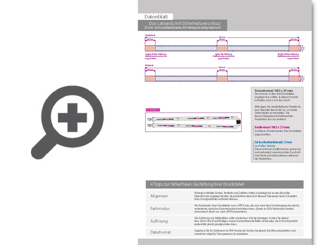 Product Bild duo-lanyards_mit_sicherheitsverschluss__25_mm_schl__sselbandbreite__4_4-farbig_beidseitig_bedruckt