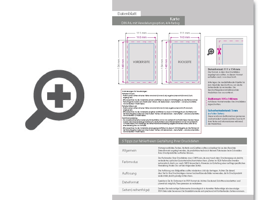 Product Bild postkarte__din_a6_(10_5_x_14_8_cm)__mit_allen_veredelungskombinationen